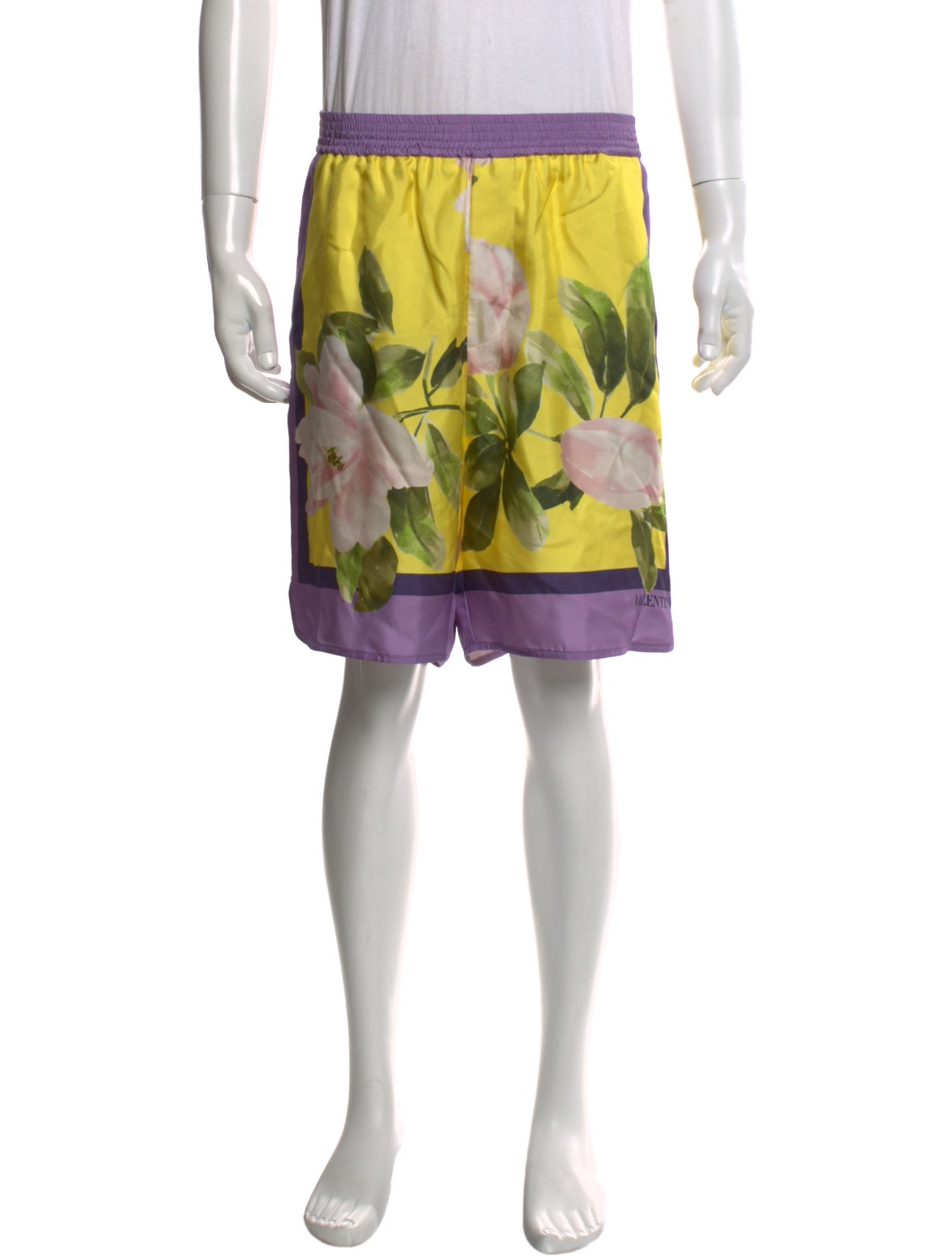 Valentino Silk Athletic Shorts