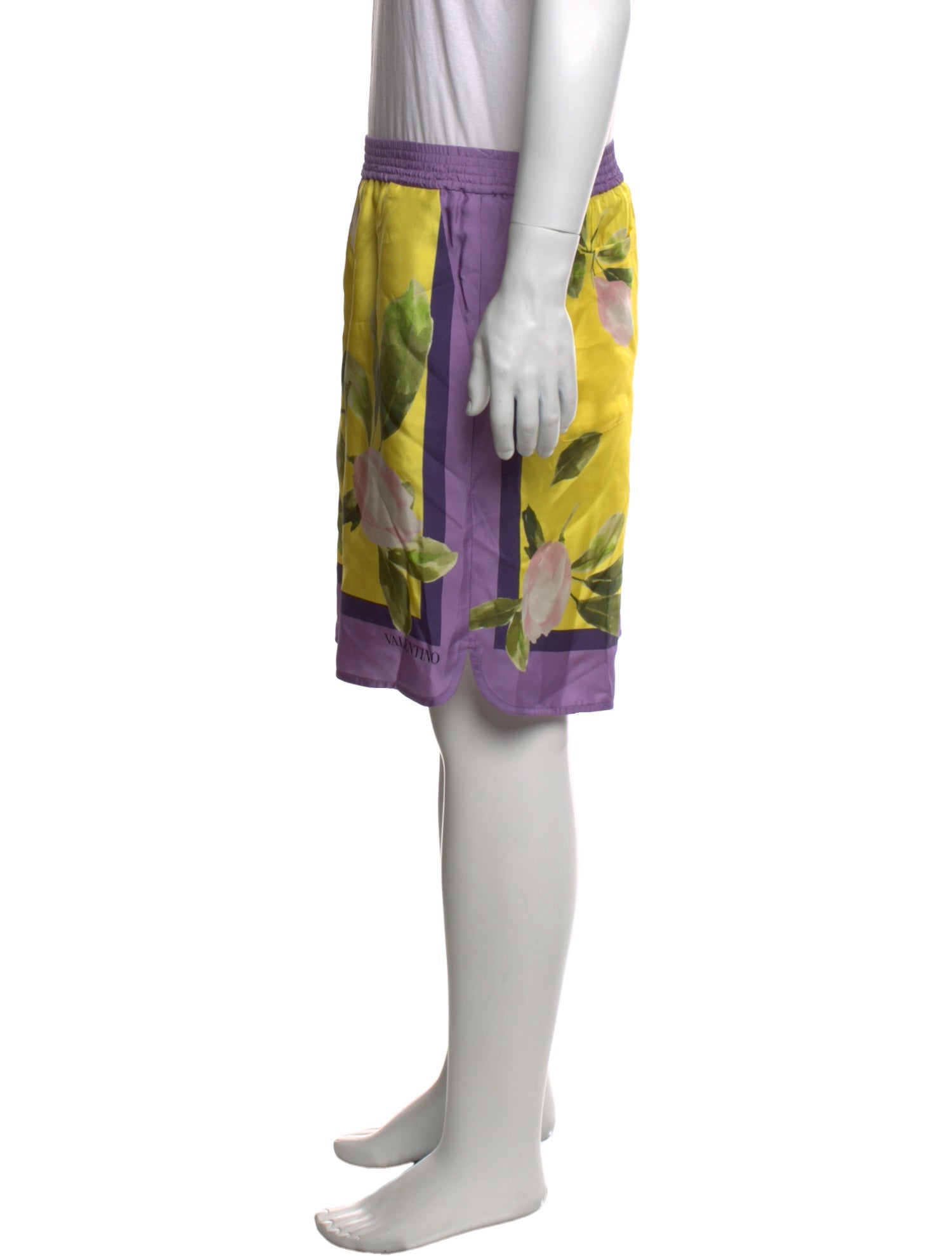 Valentino Silk Athletic Shorts