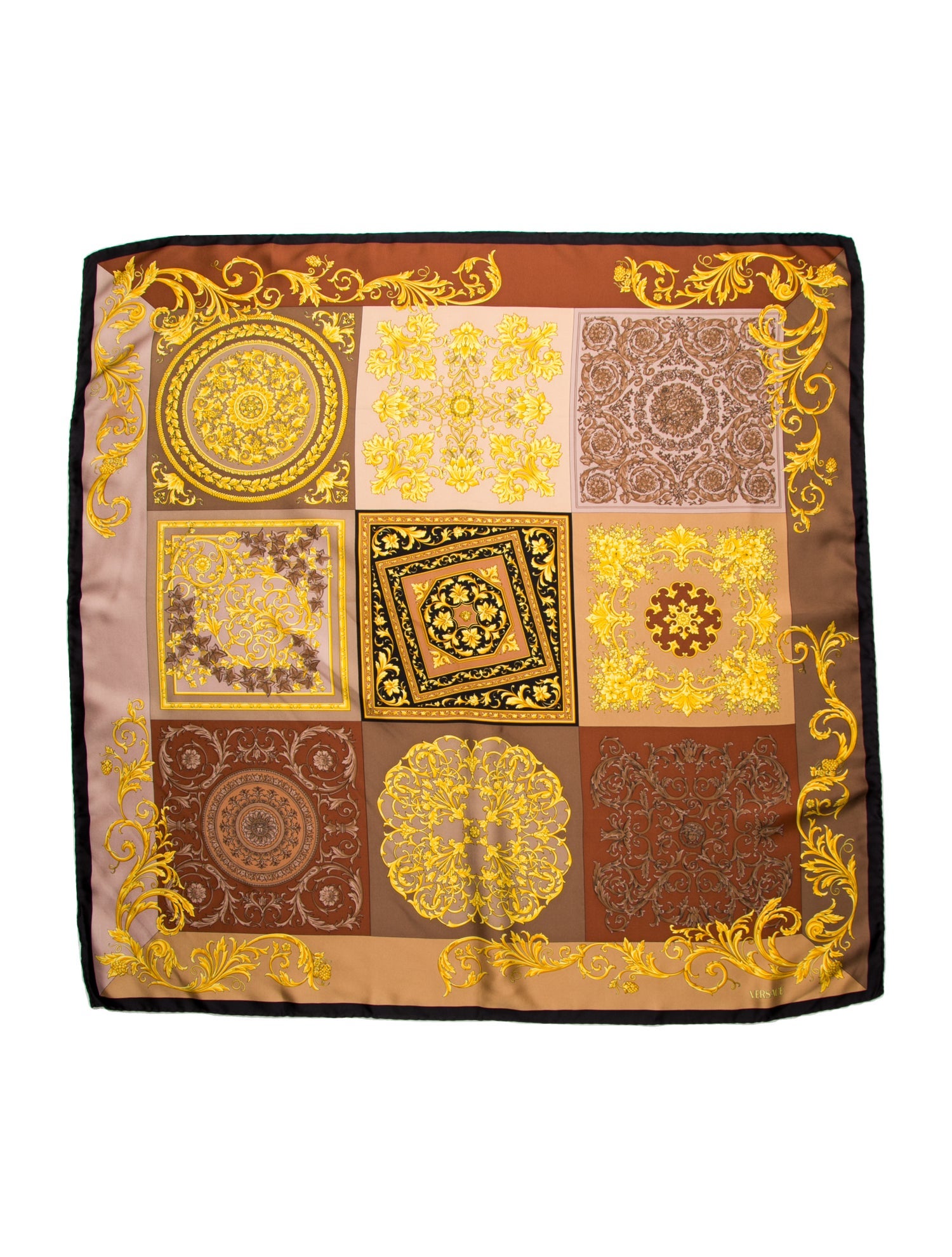 Versace Miami Leopard Silk Scarf