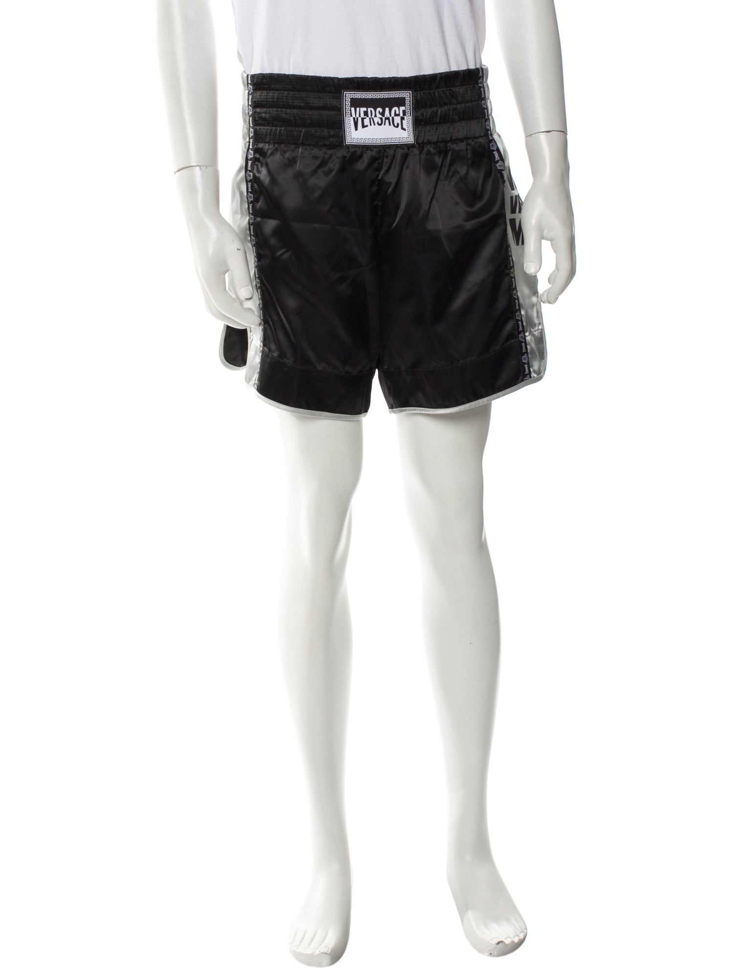 Versace Colorblock Pattern Athletic Shorts