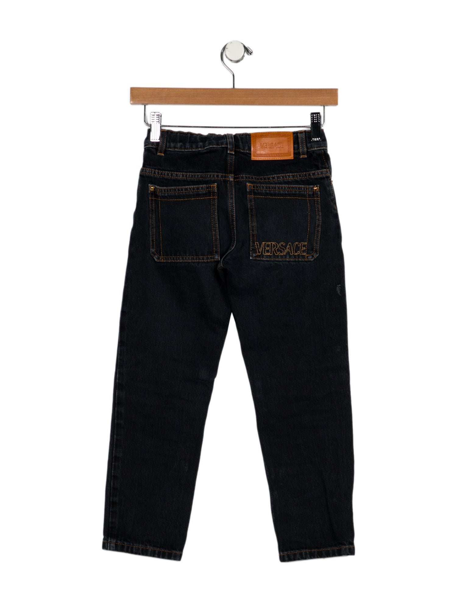 Versace Boys' Cotton Straight-Leg Jeans