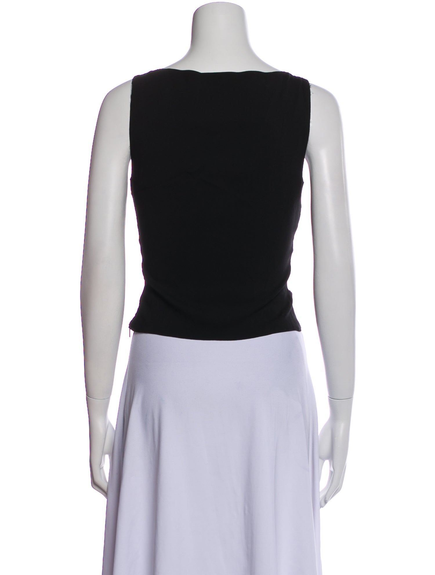 Fendace V-Neck Sleeveless Crop Top