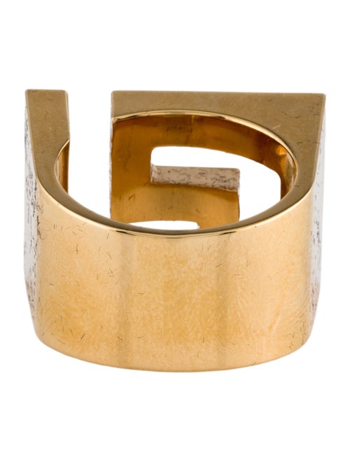 Versace Greca Logo Band Ring