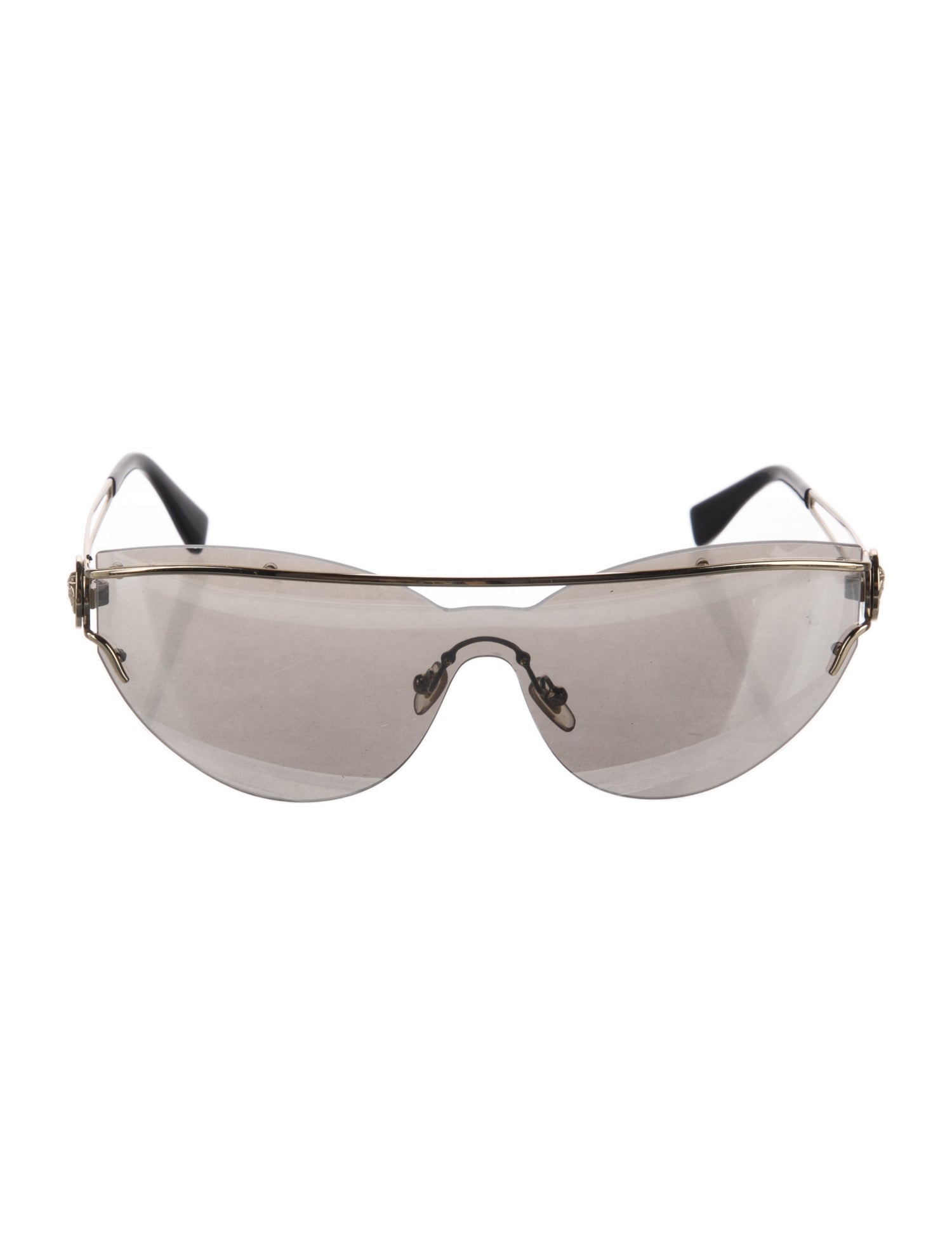 Versace Shield Mirrored Sunglasses