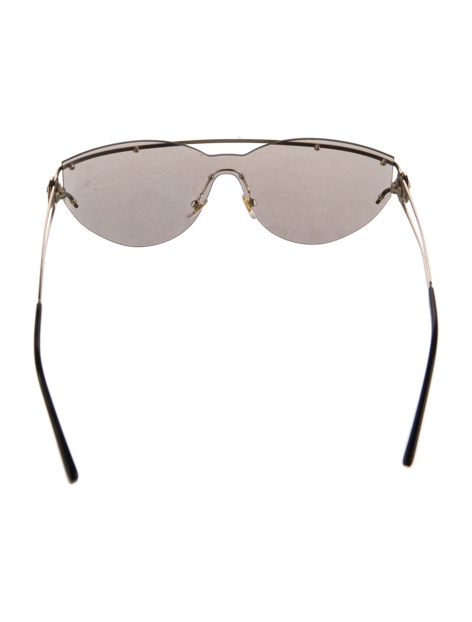 Versace Shield Mirrored Sunglasses