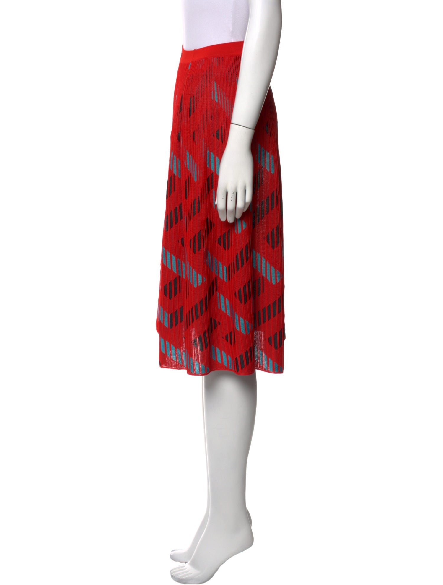 Versace Printed Knee-Length Skirt