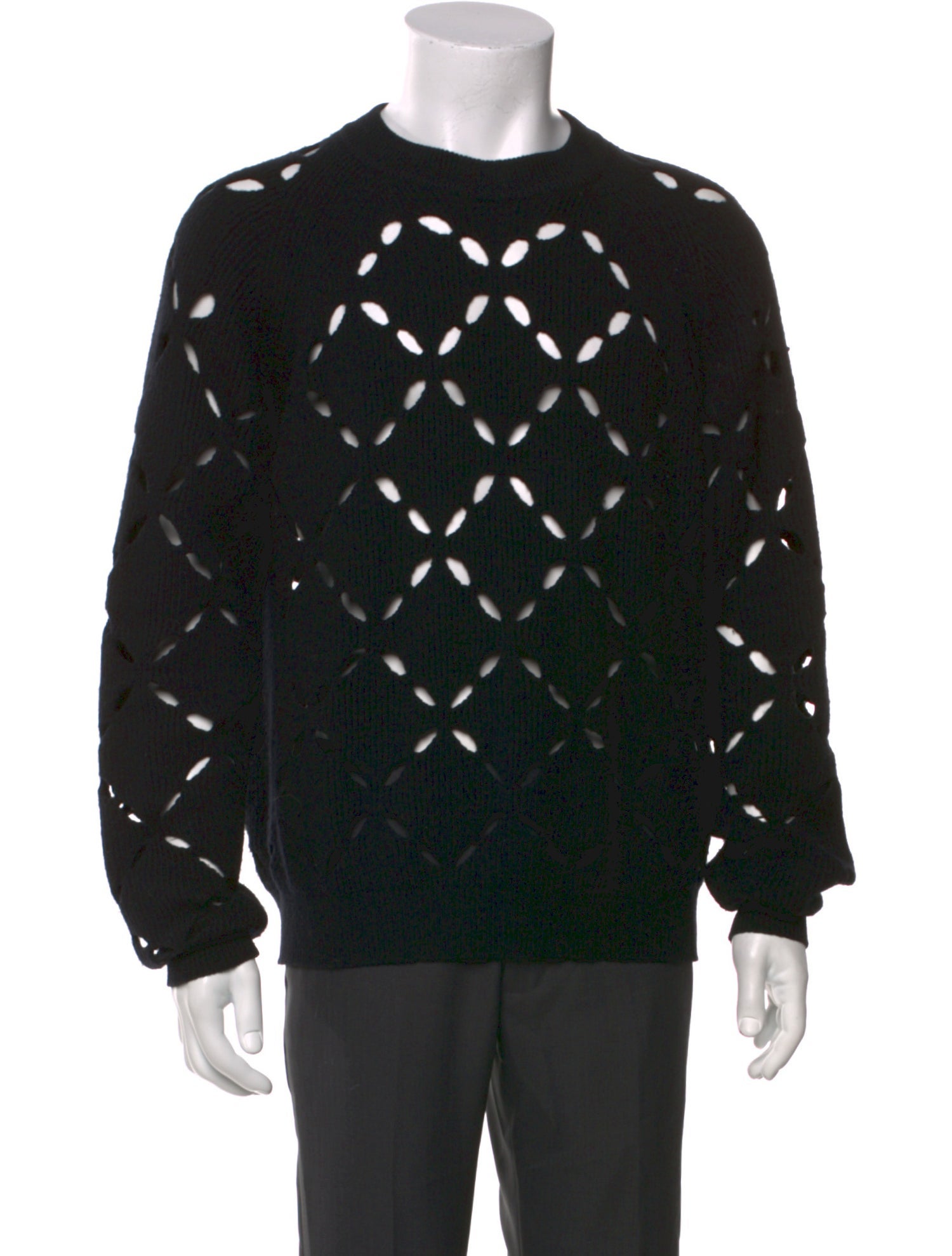 Versace Wool Graphic Print Pullover