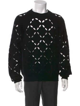 Versace Wool Graphic Print Pullover