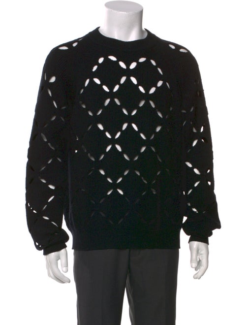 Versace Wool Graphic Print Pullover