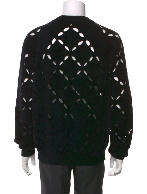 Versace Wool Graphic Print Pullover