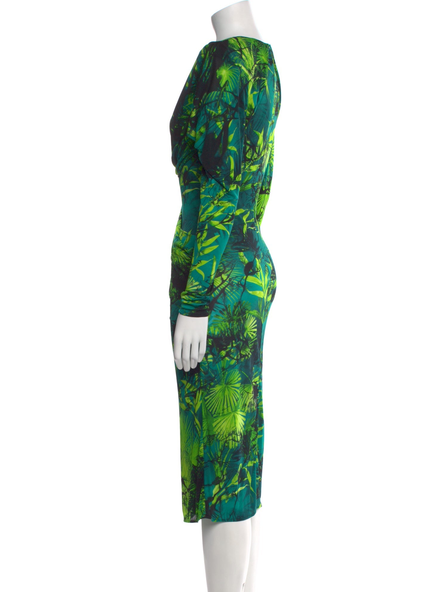 Versace Printed Midi Length Dress w/ Tags