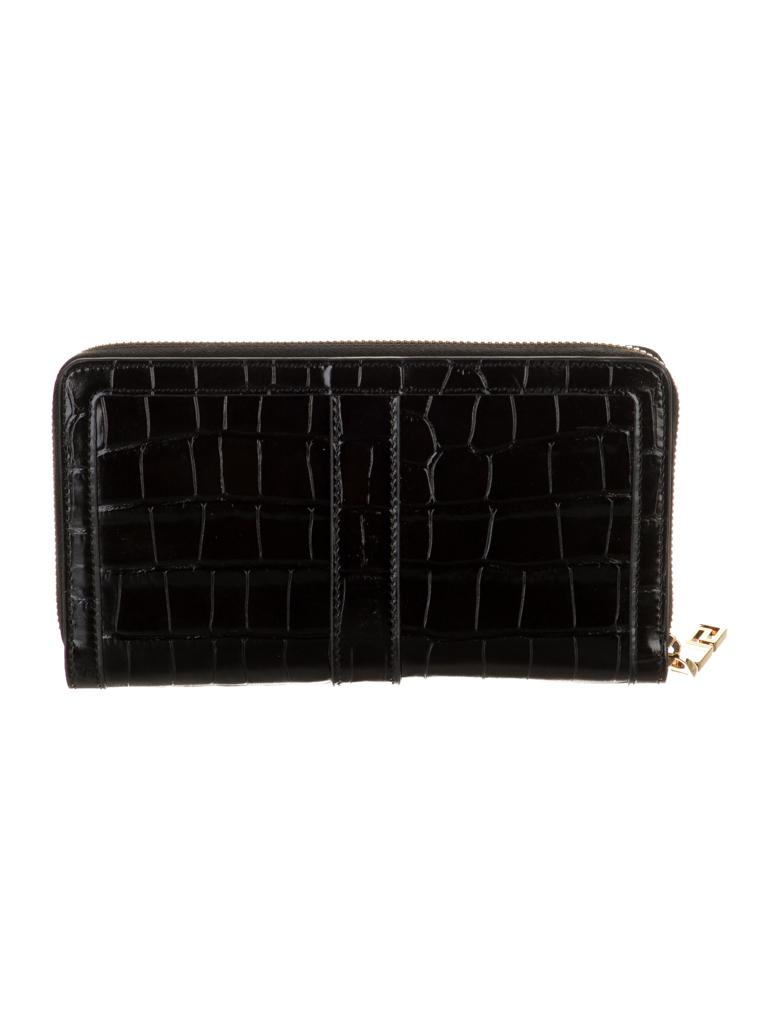 Versace Embossed Leather Continental Wallet w/ Tags