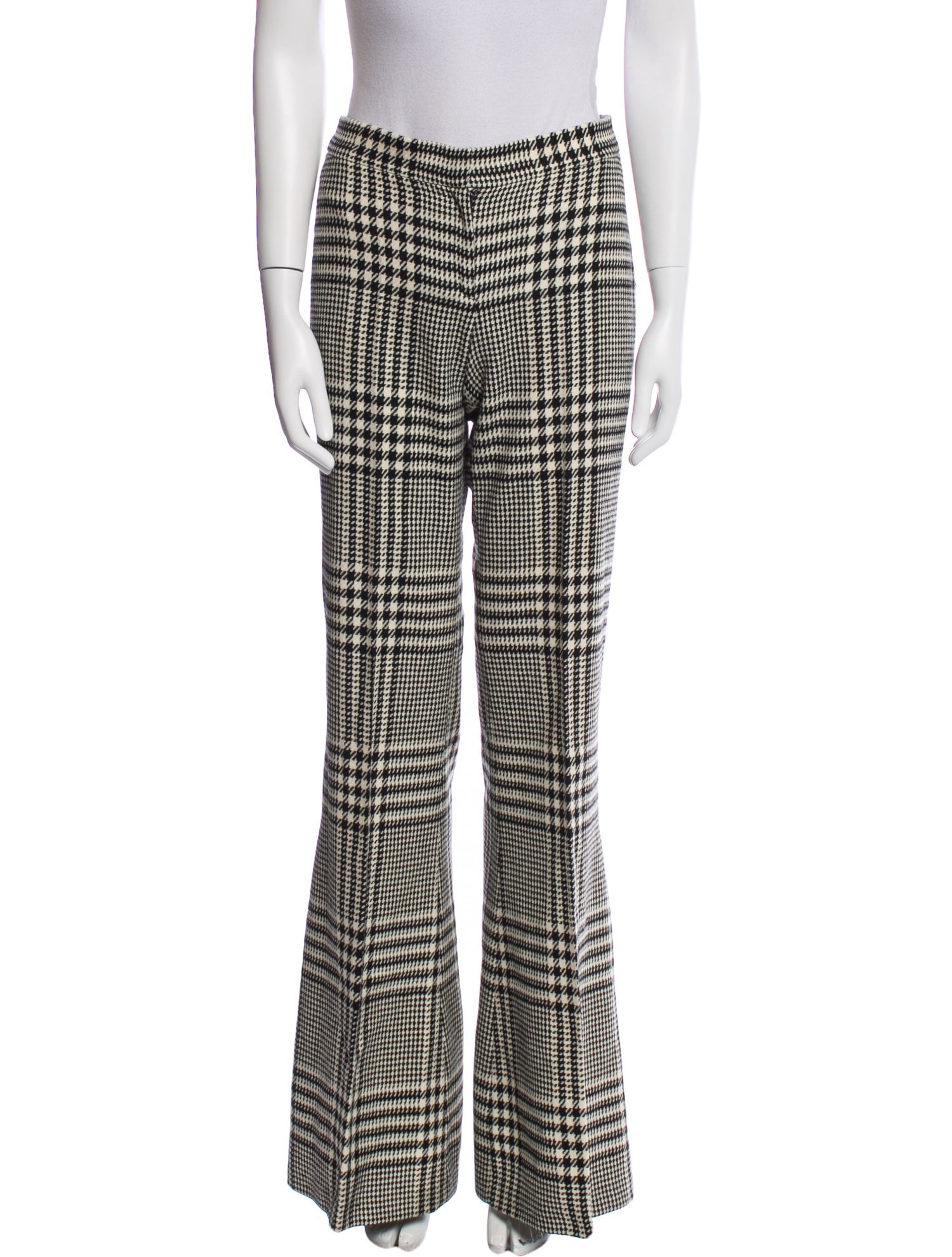 Versace Wool Wide Leg Pants