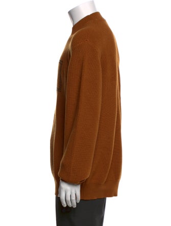 Versace Virgin Wool Graphic Print Pullover