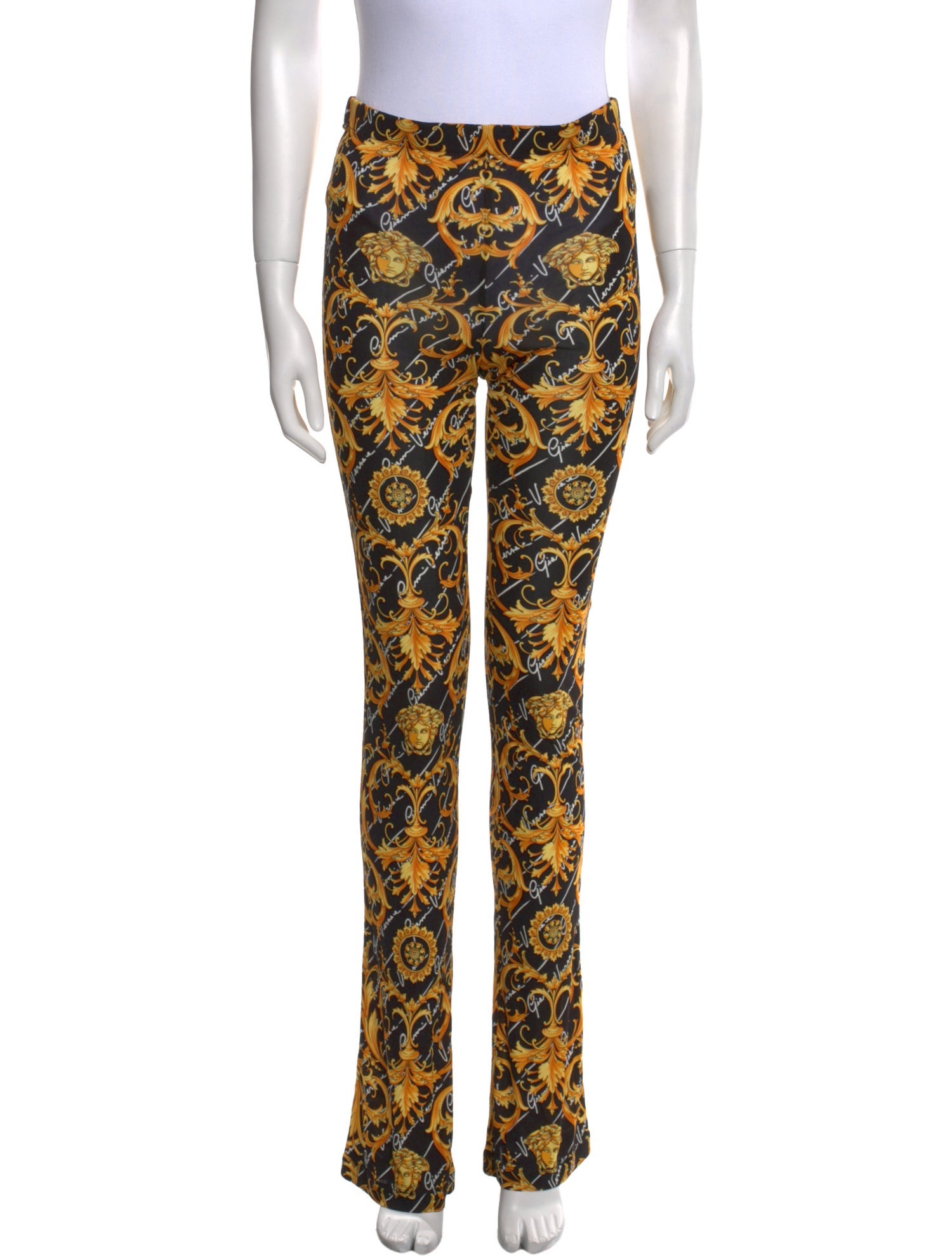 Versace Printed Wide Leg Pants