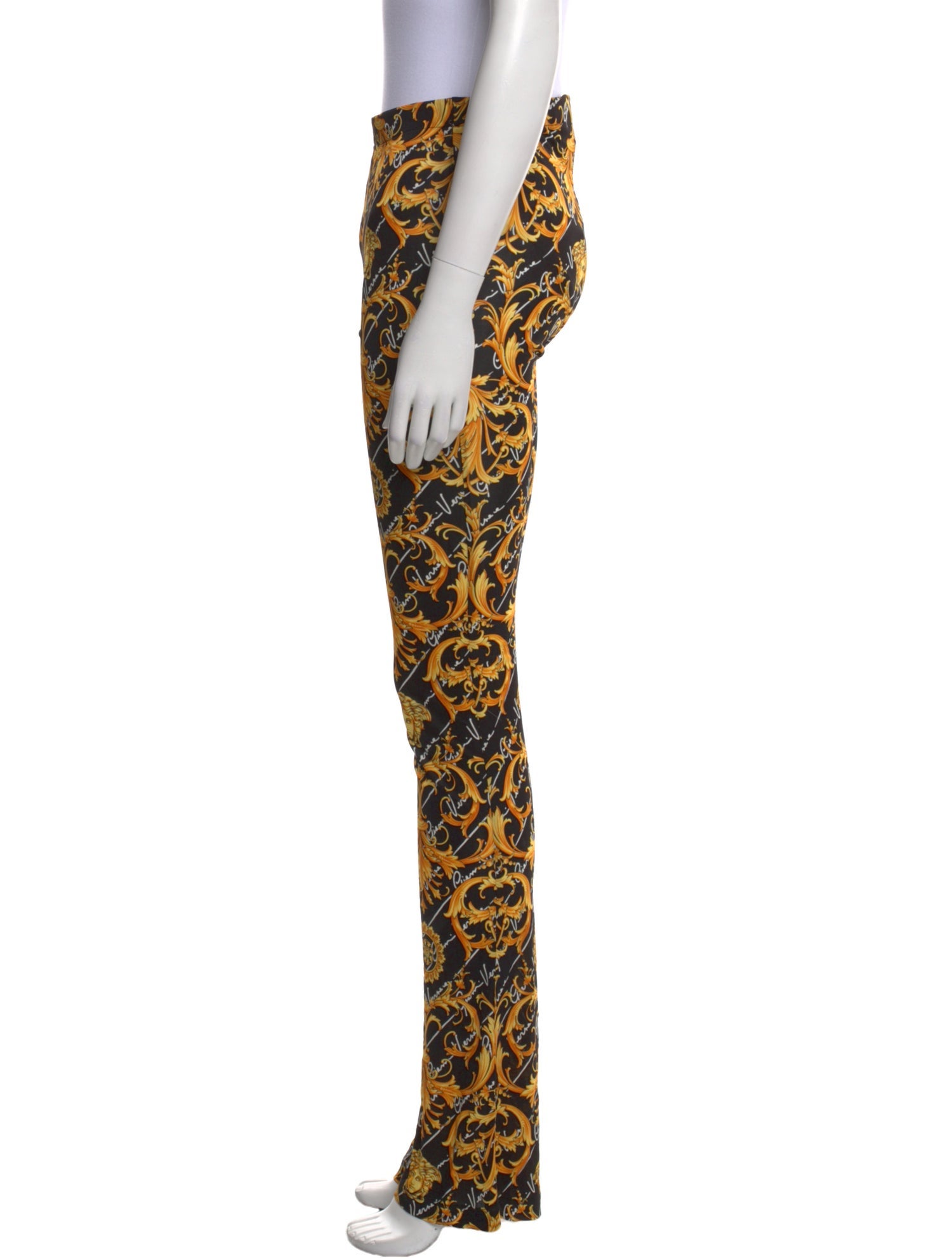 Versace Printed Wide Leg Pants