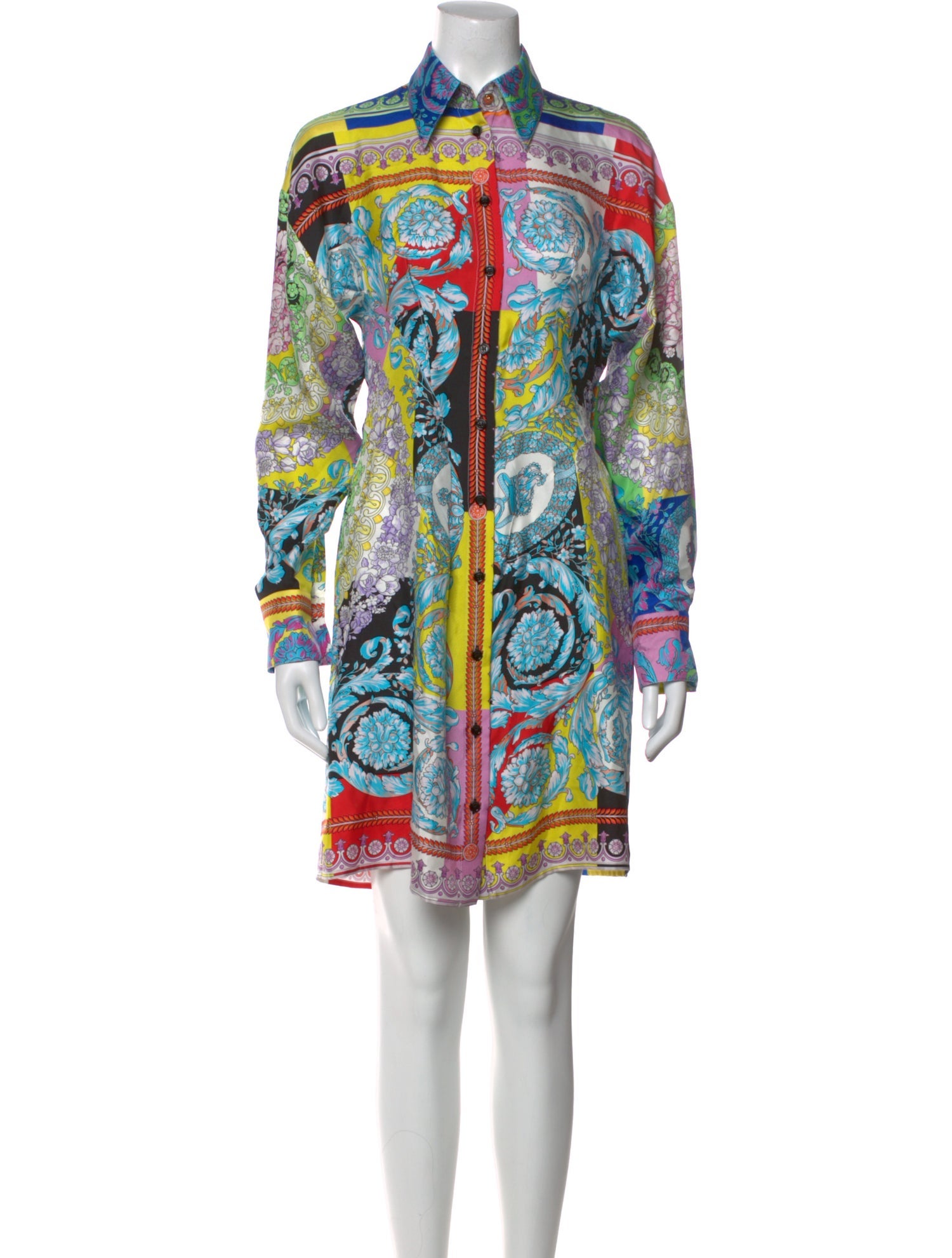 Versace Silk Knee-Length Dress