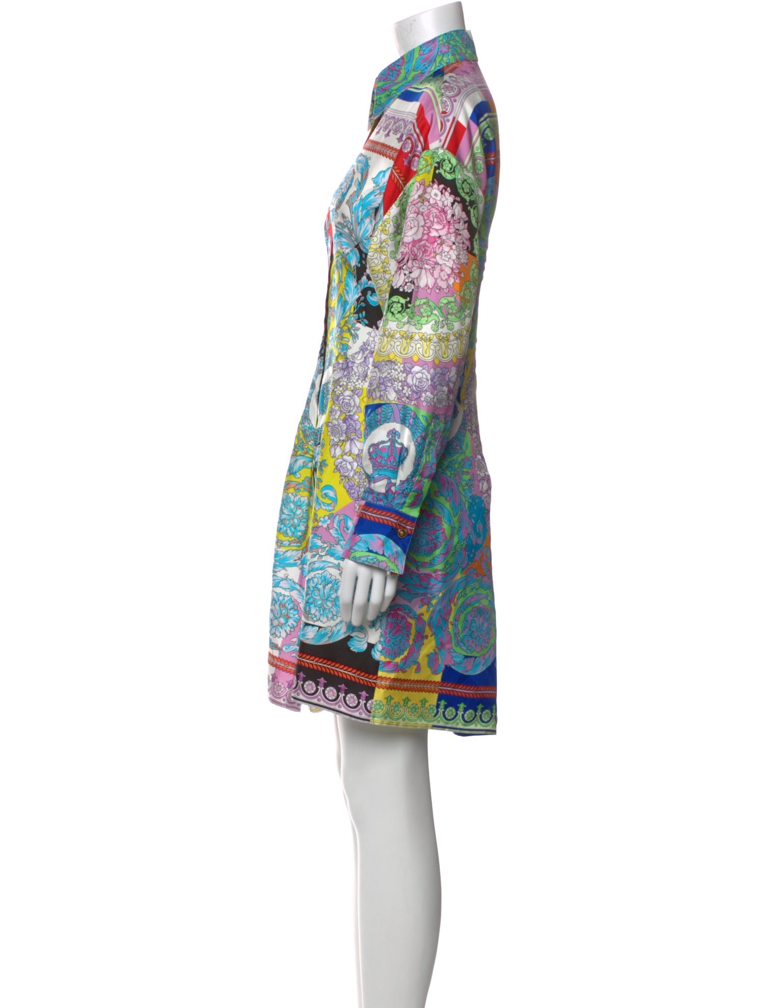 Versace Silk Knee-Length Dress