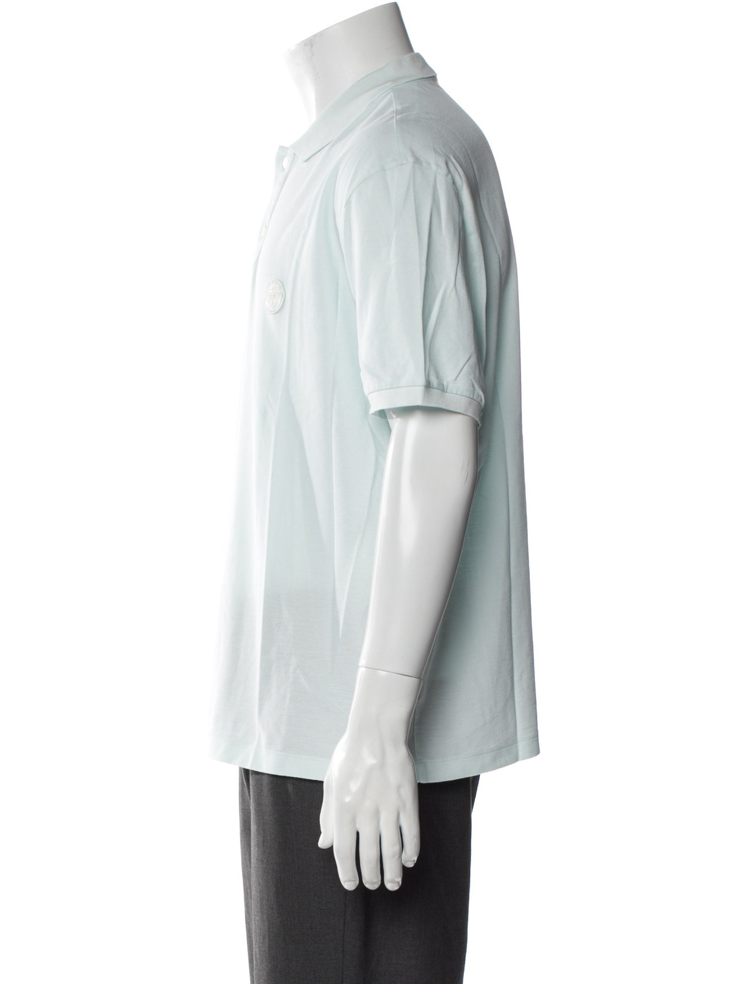 Versace Medusa Insignia Collar Polo Shirt