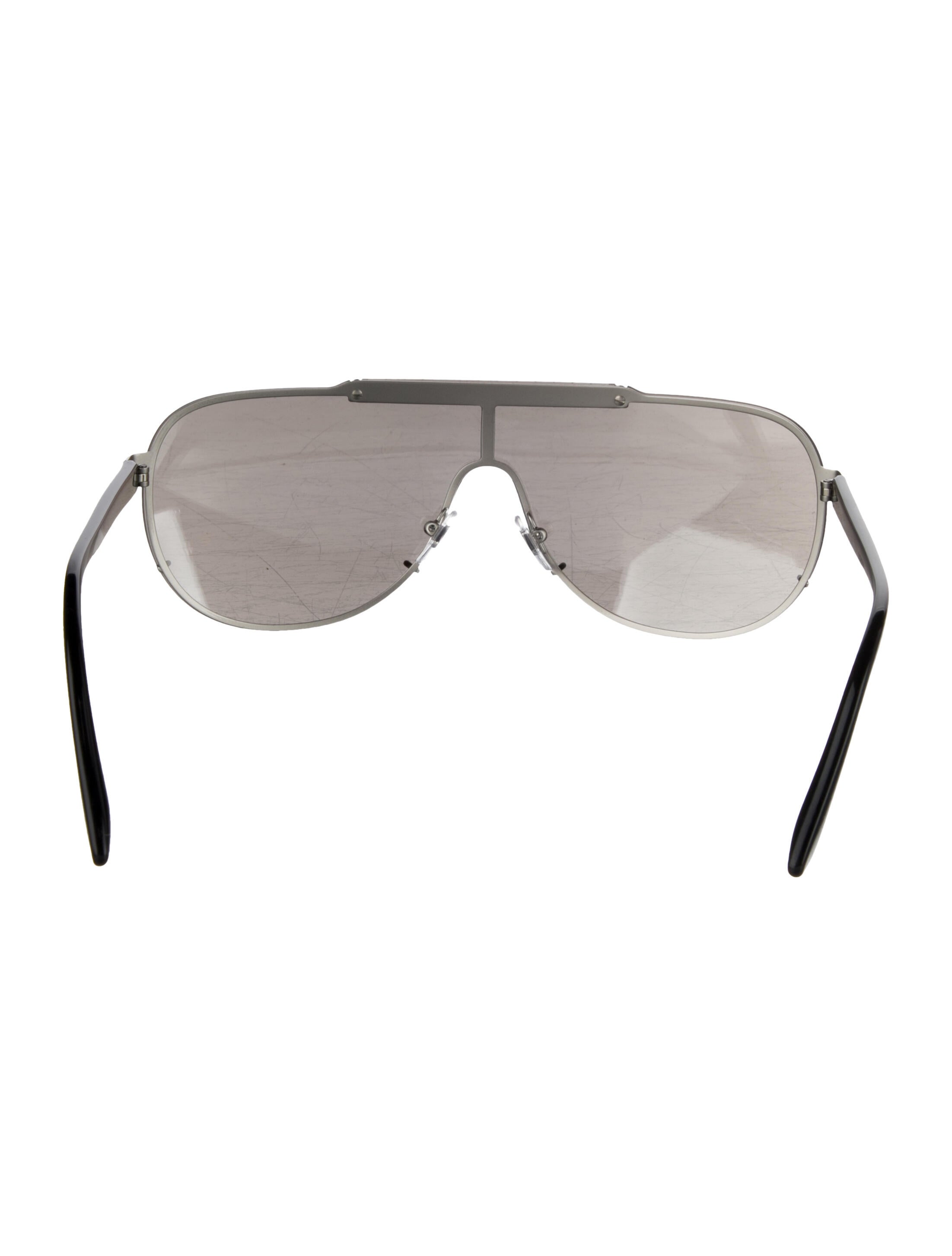 Versace Shield Mirrored Sunglasses