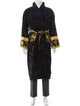 Versace Printed Sequin Embellishments Robe
