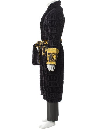 Versace Printed Sequin Embellishments Robe