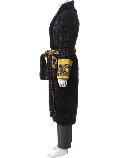 Versace Printed Sequin Embellishments Robe