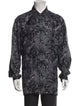 Versace Printed Long Sleeve Dress Shirt