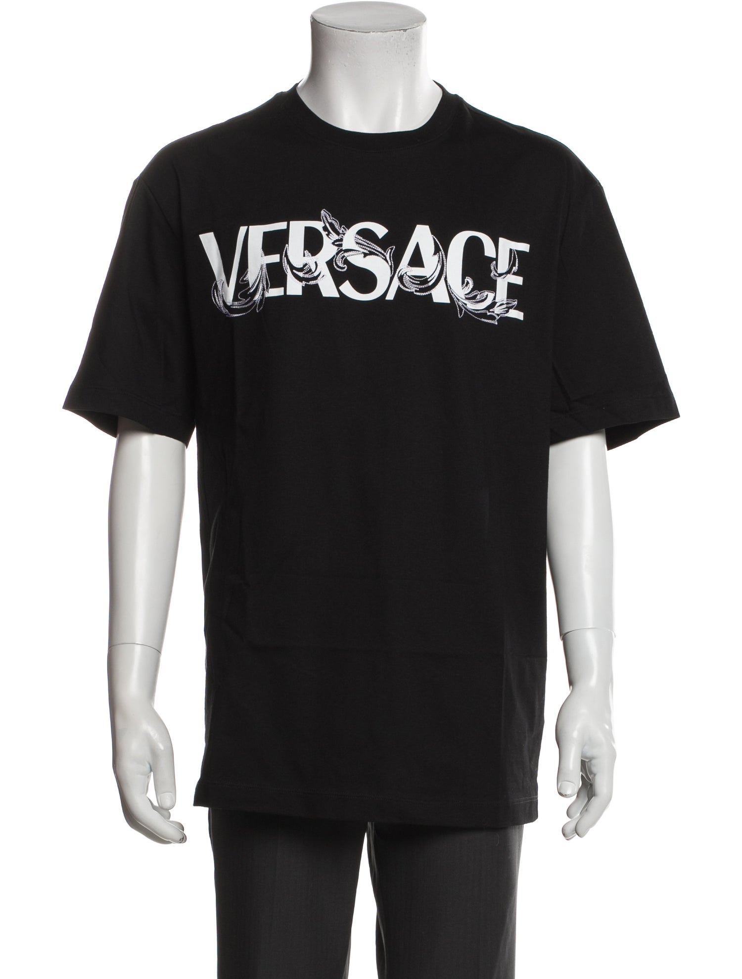 Versace Graphic Print Crew Neck T-Shirt