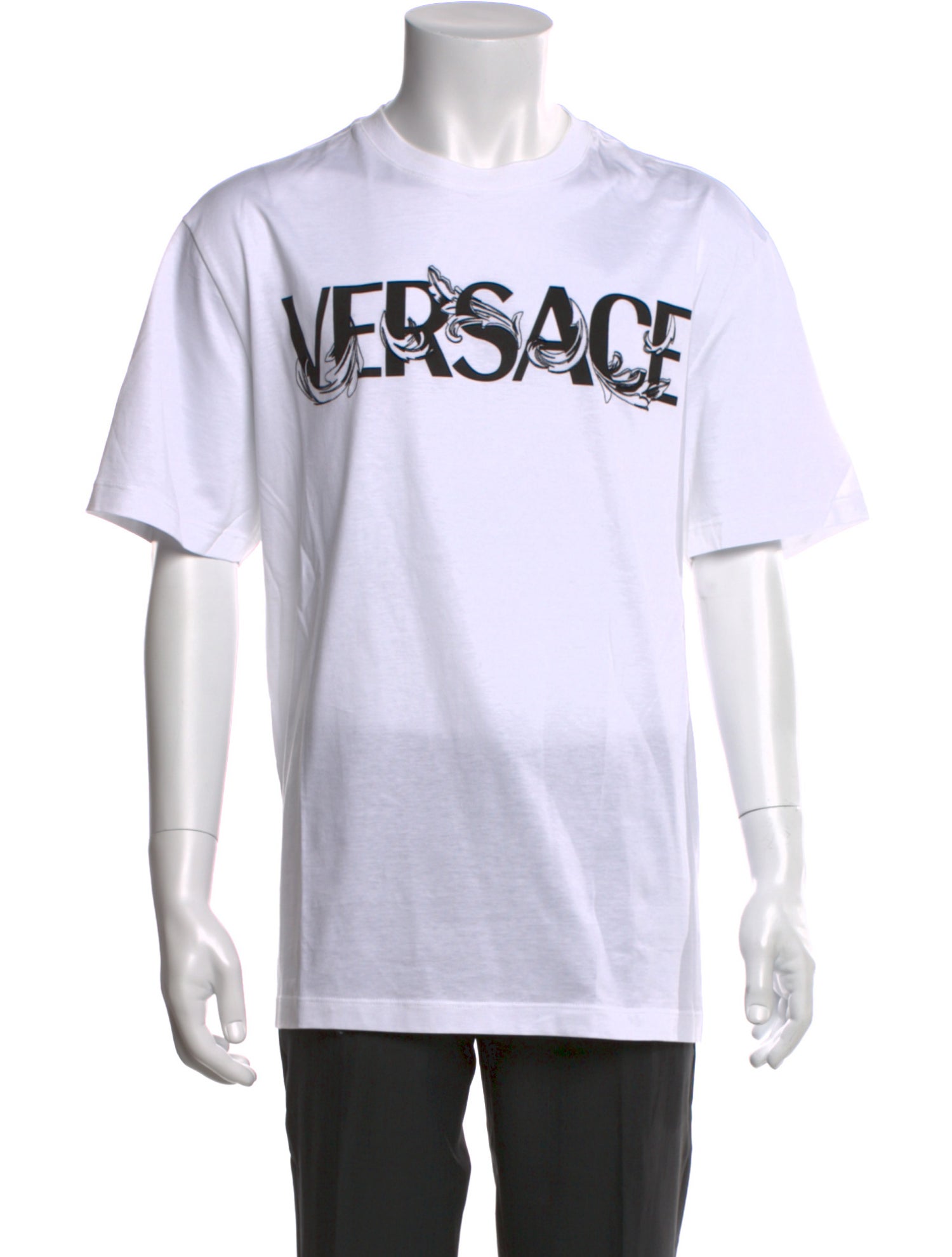 Versace Graphic Print Crew Neck T-Shirt