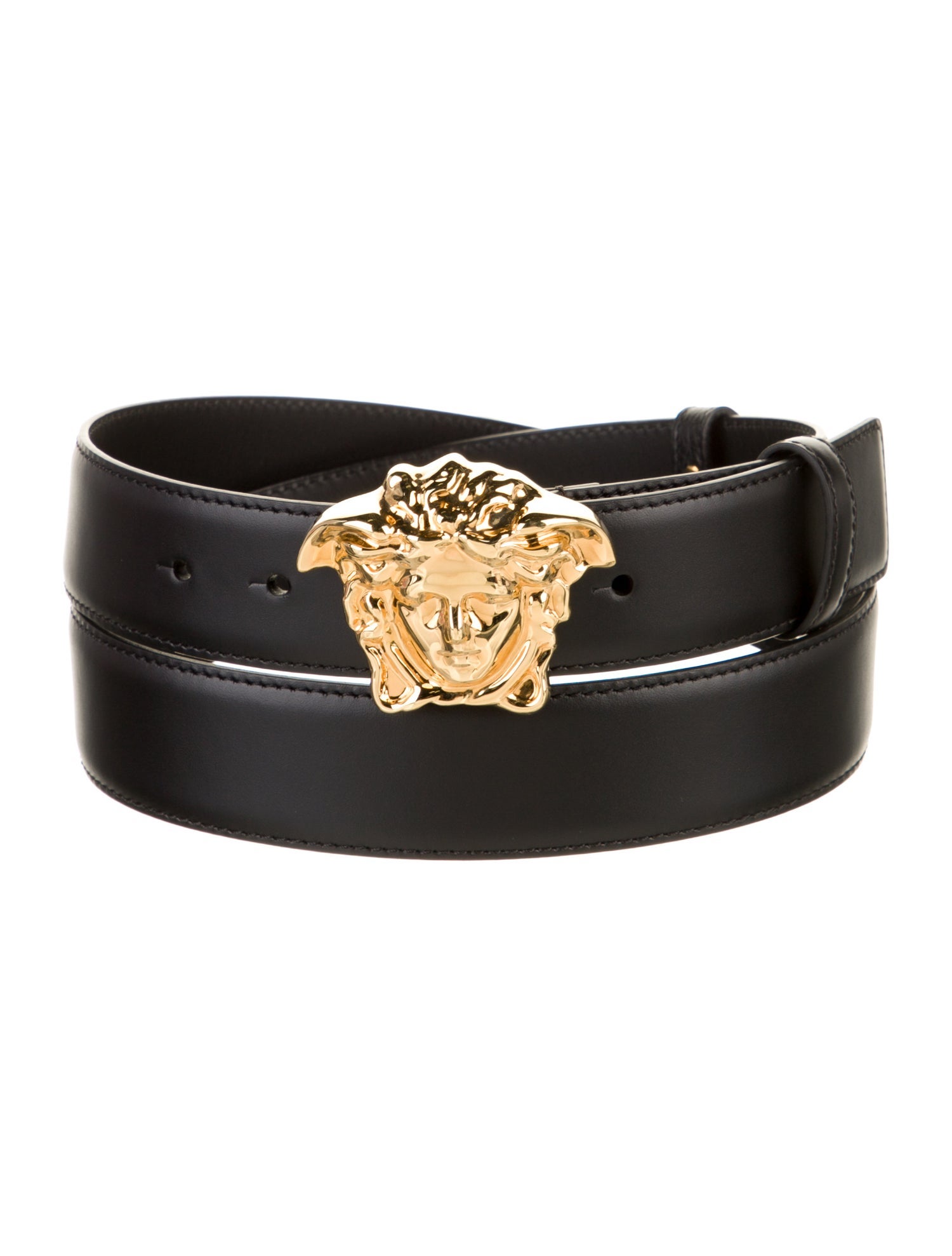 Versace Medusa Insignia Leather Belt Kit
