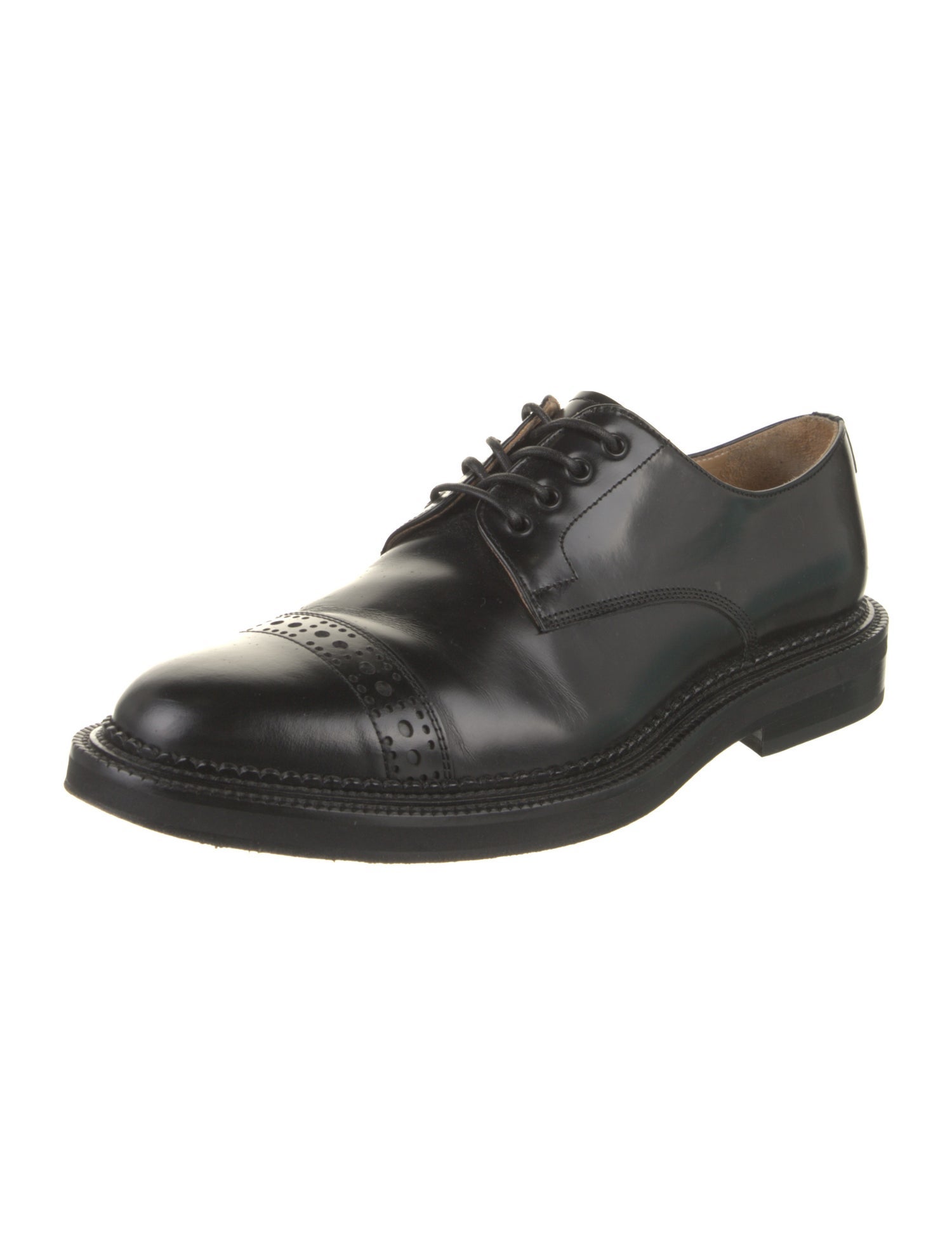 Versace Leather Derby Shoes