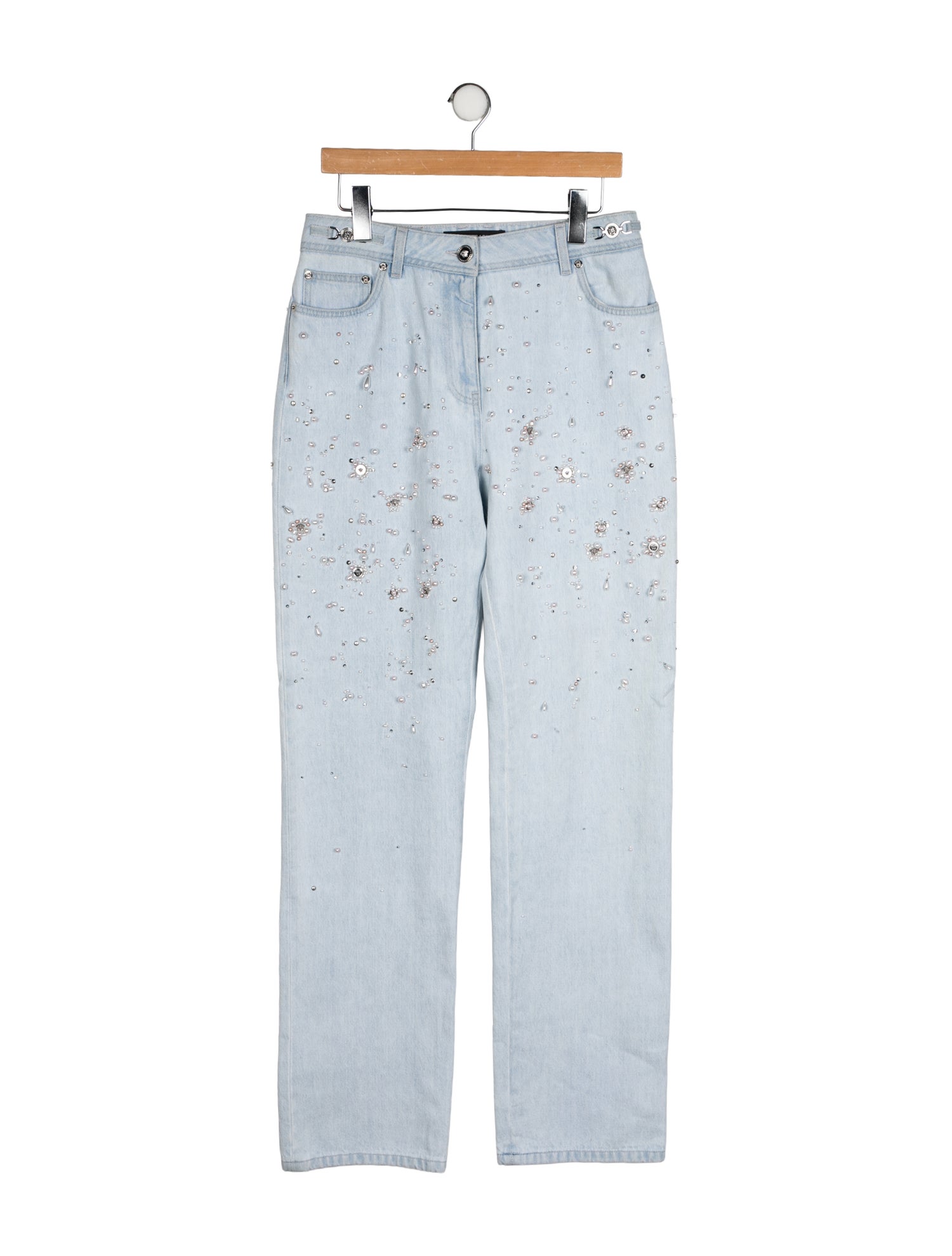 Versace High-Rise Wide Leg Jeans