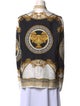 Versace Silk Printed Button-Up Top