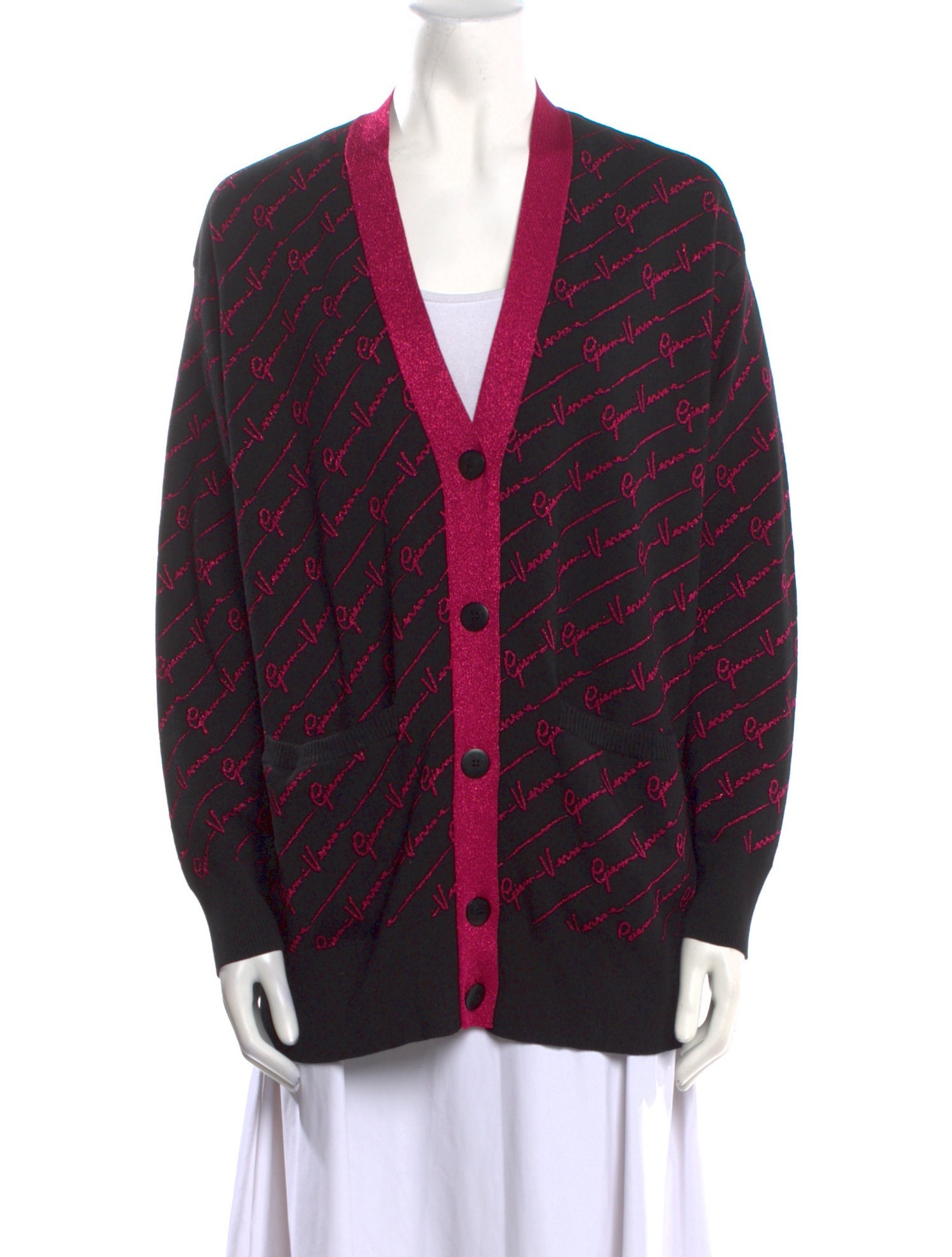 Versace Wool Printed Sweater