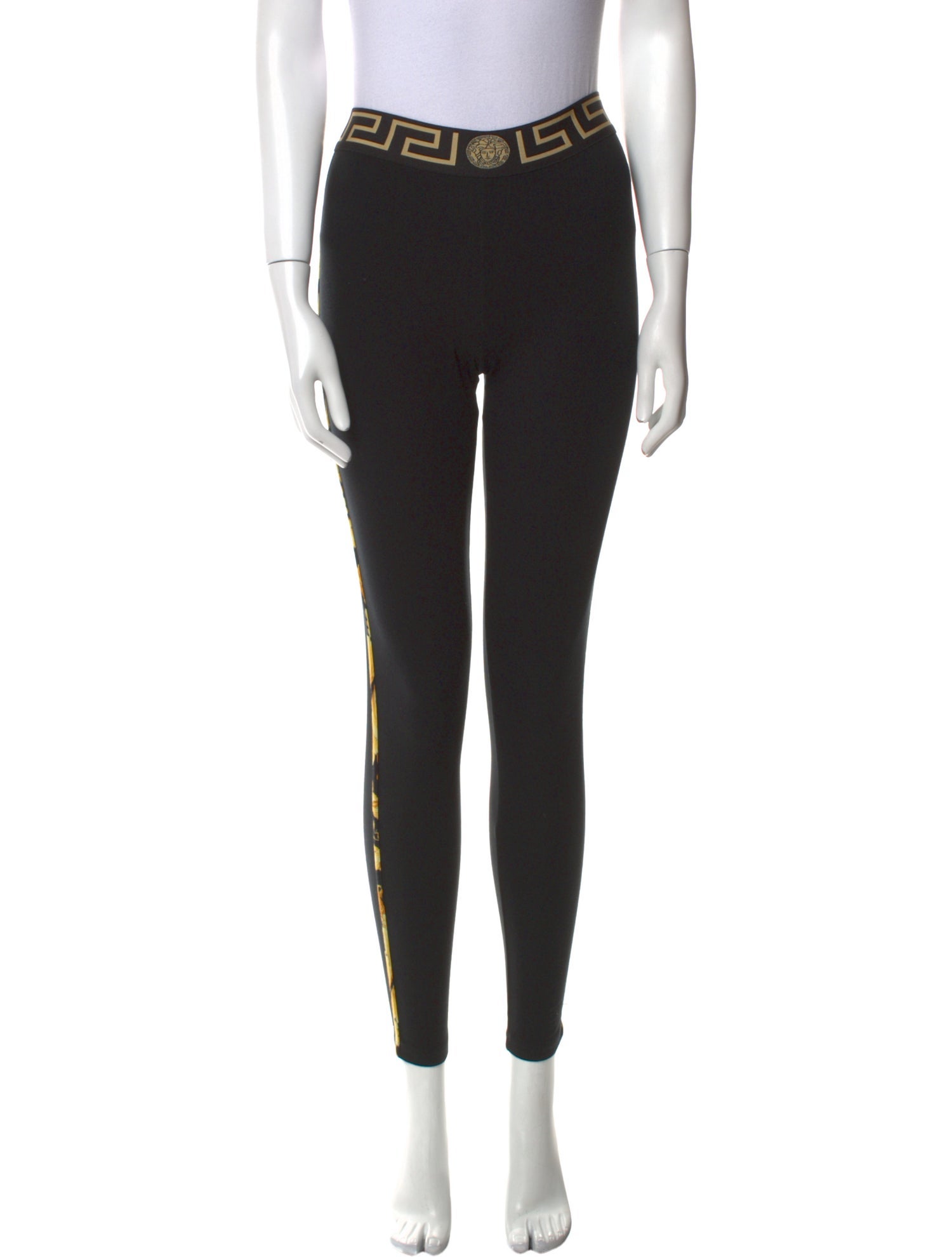 Versace Graphic Print Skinny Leg Pants
