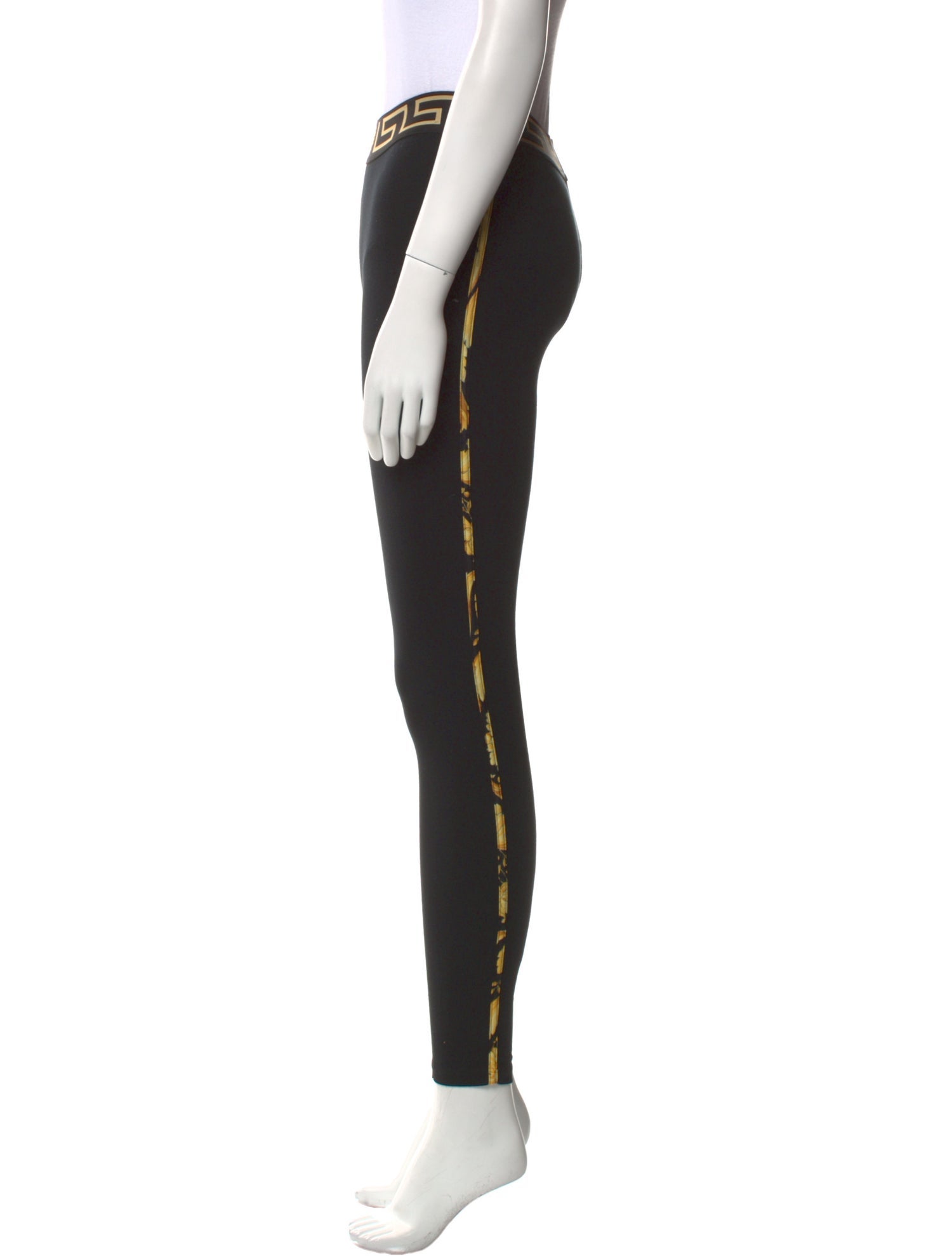 Versace Graphic Print Skinny Leg Pants