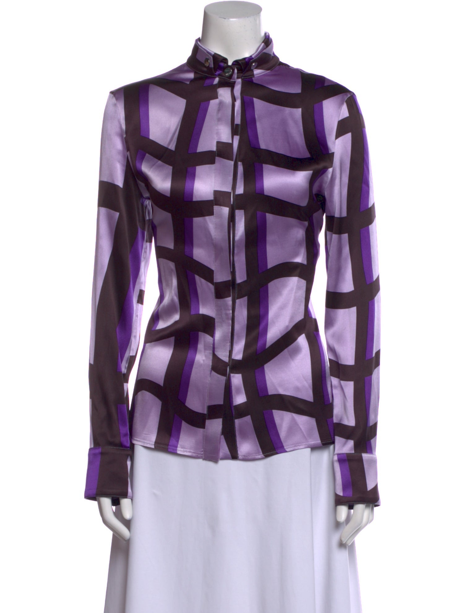 Versace Silk Printed Blouse