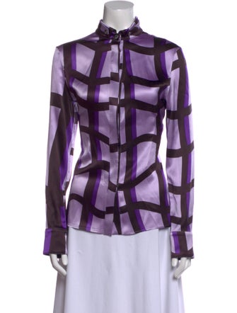 Versace Silk Printed Blouse