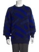 Versace Virgin Wool Printed Pullover