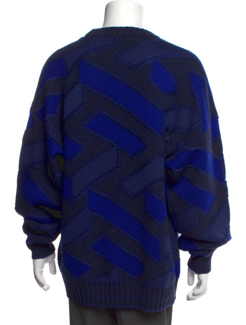 Versace Virgin Wool Printed Pullover