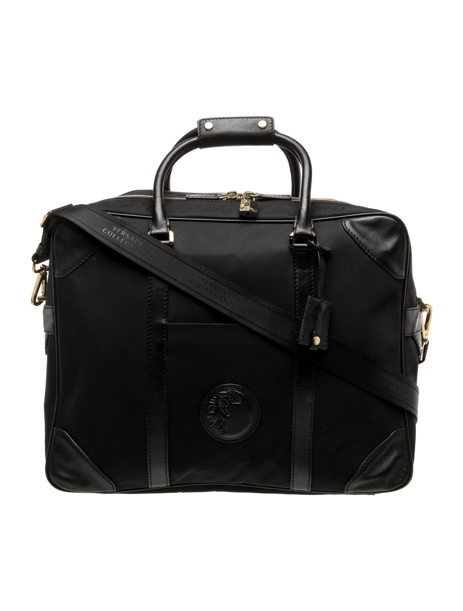 Versace Collection Nylon Shoulder Bag