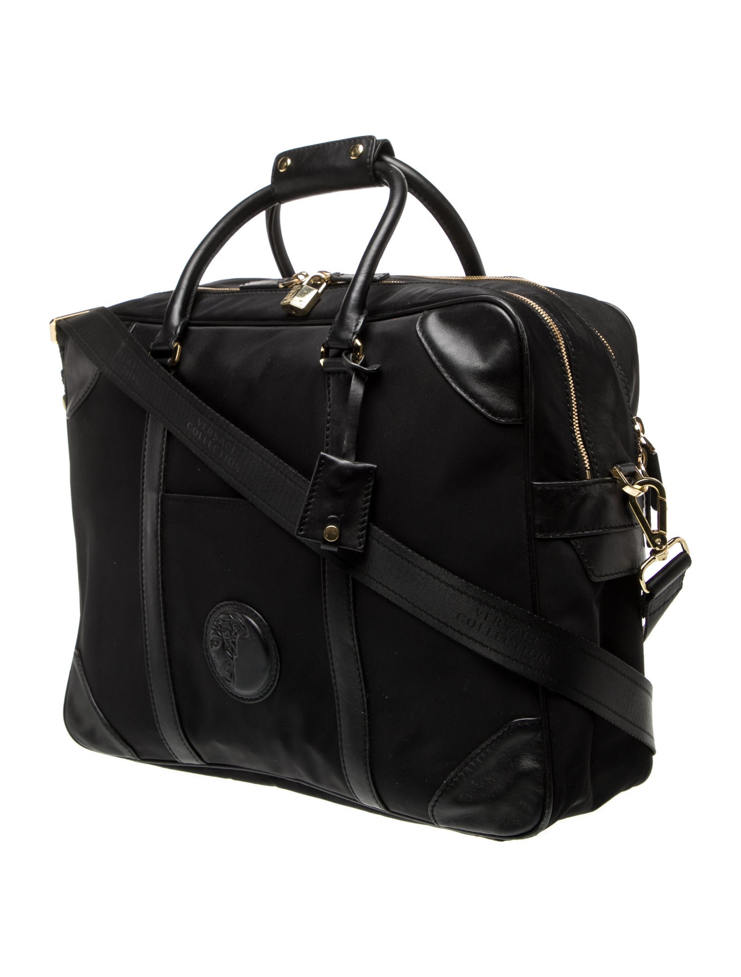 Versace Collection Nylon Shoulder Bag