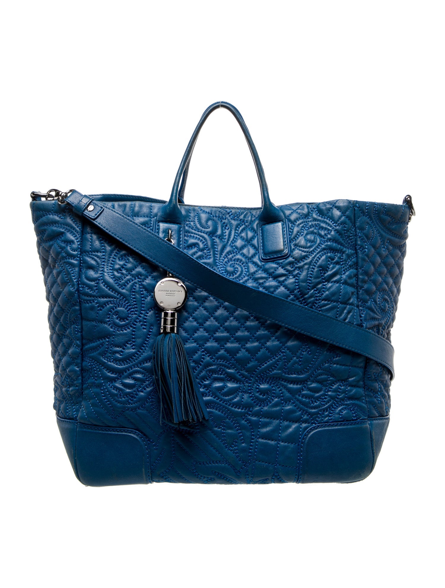 Versace Leather Messenger Bag