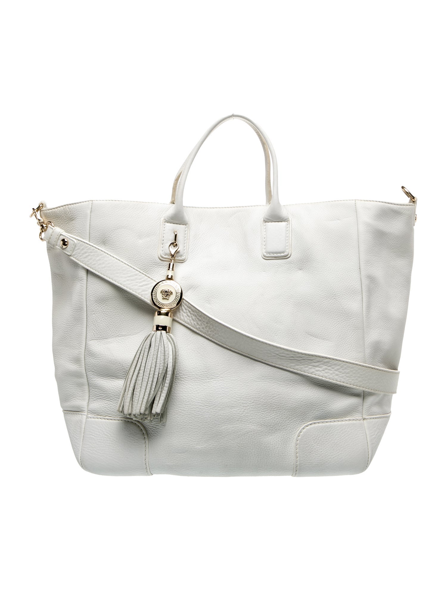 Gianni Versace Leather Messenger Bag