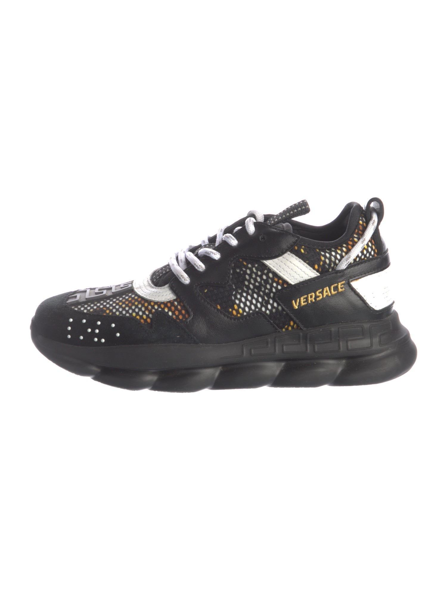 Versace PVC Colorblock Pattern Sneakers