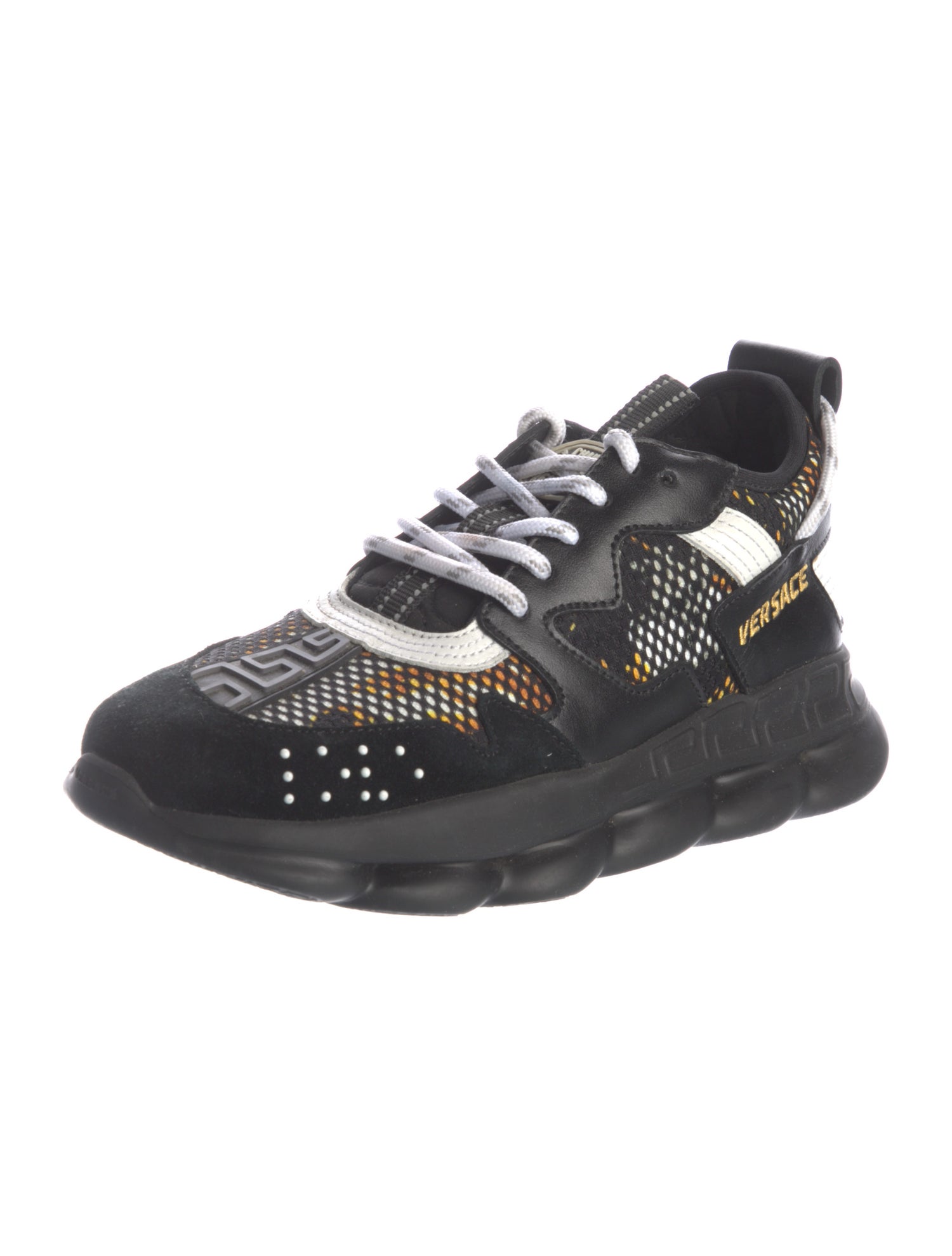 Versace PVC Colorblock Pattern Sneakers