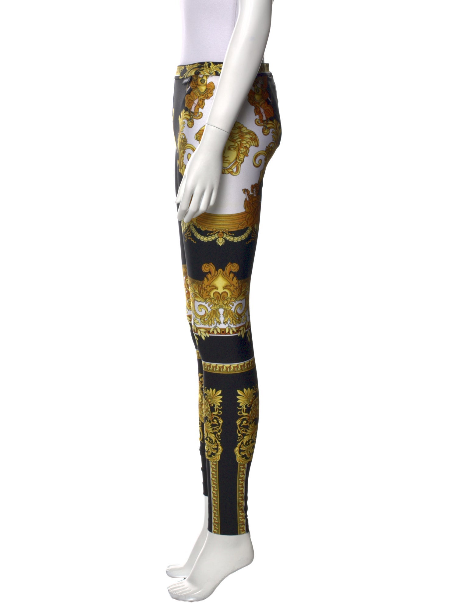 Versace Printed Skinny Leg Pants