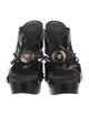 Versace Medusa Insignia Patent Leather Slides