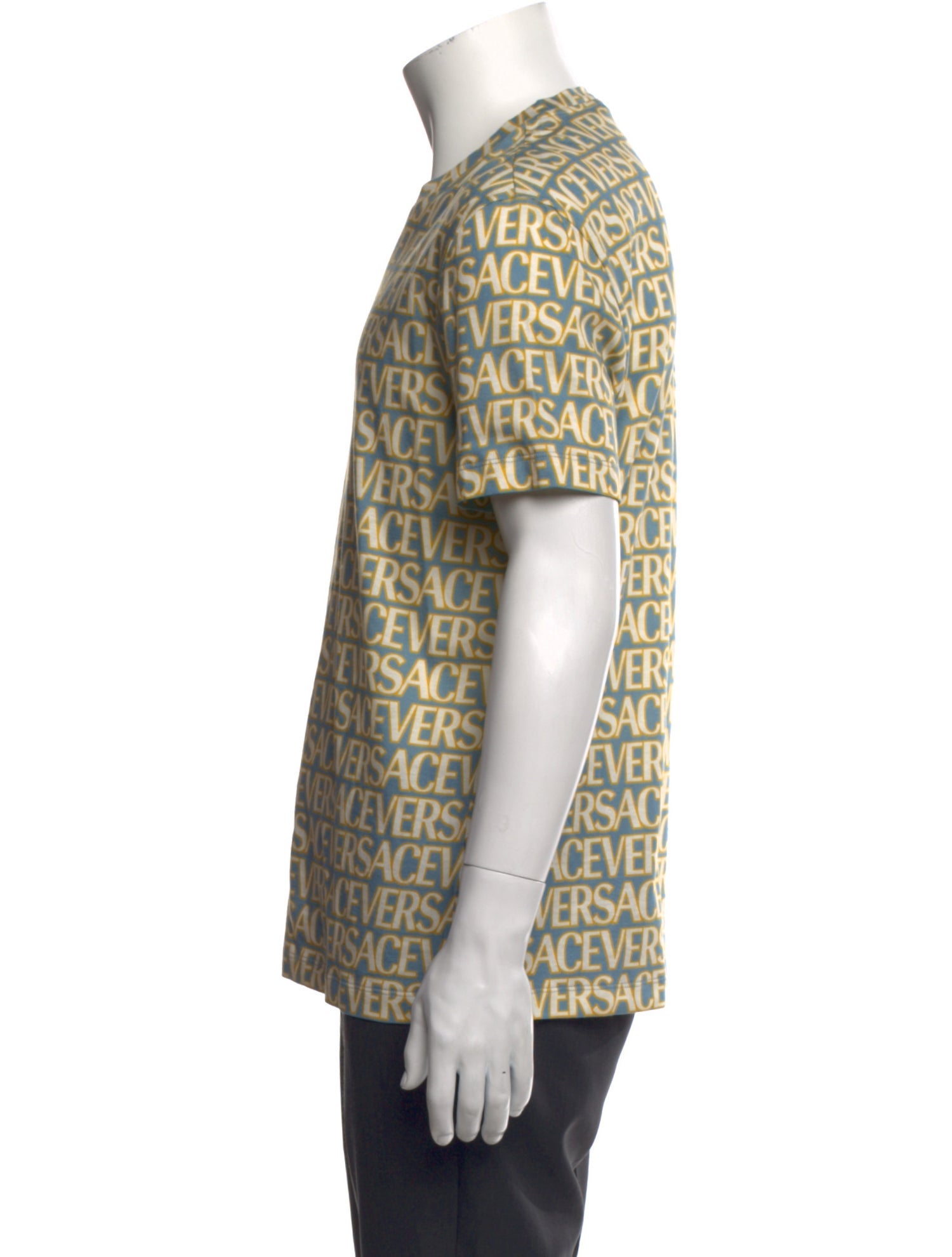 Versace Printed Crew Neck T-Shirt